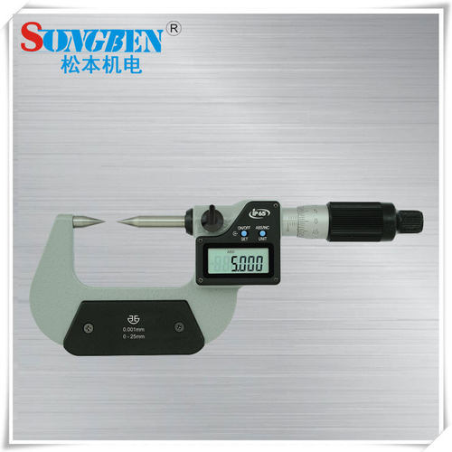 青量电子尖头千分尺E型25-50mm外径千分尺292-52-610