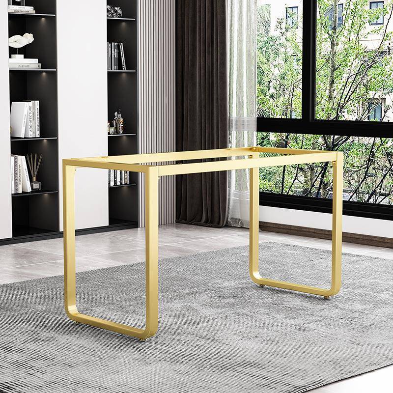 可定作铁艺圆弧形岩板桌架桌腿支架书桌吧台搭边脚餐台脚支撑底座