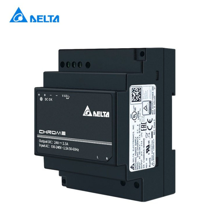 DRC-24V60W1AZ台达工业电源DRC导轨24V直流稳压电源24V2.5A60W