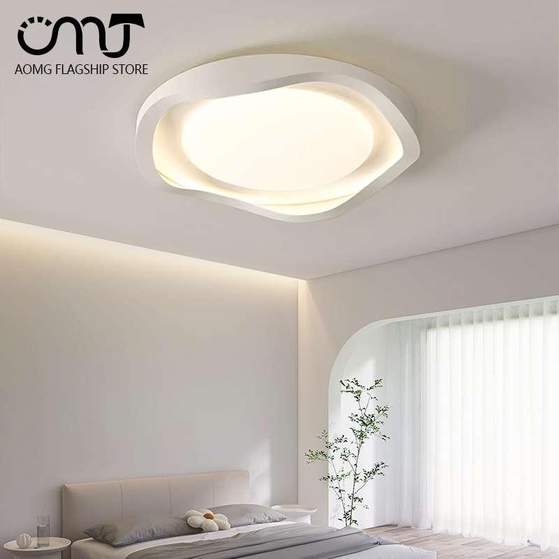 卧室灯吸顶灯2024新款全光谱房间灯现代简约奶油风书房主卧灯