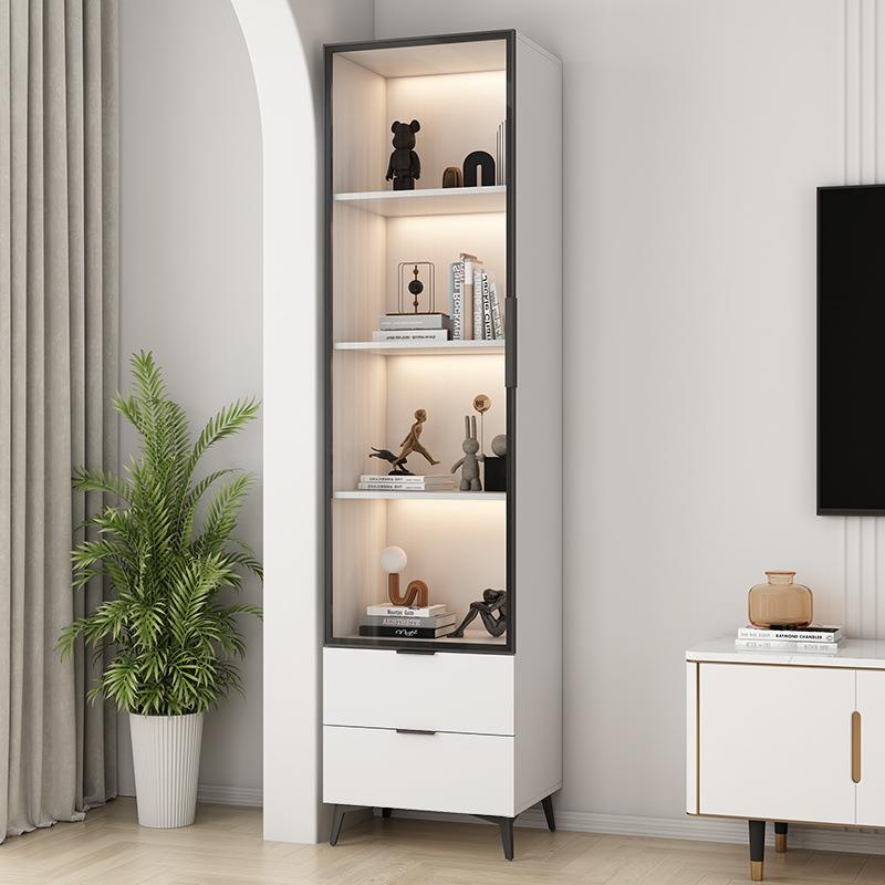 实木角柜墙角柜客厅落地转角柜置物收纳柜小户型书柜储物柜置物架