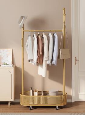 可移动挂衣架卧室落地轻奢衣帽架落地卧室家用床边晚上放衣服神器