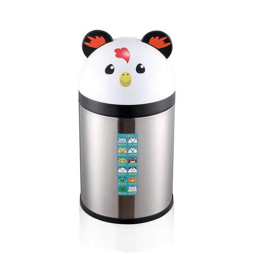 新款智能感应垃圾桶生肖卡通智能桌面收纳桶隐藏垃圾袋家用