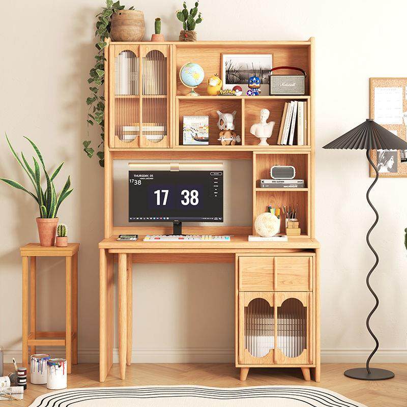 实木书桌书架书柜一体折叠转角书桌组合儿童学习桌电脑桌写字台,鲜花速递/花卉仿真/绿植园艺,割草机/草坪机,淘宝优惠券,粉丝福利购,淘宝优惠卷