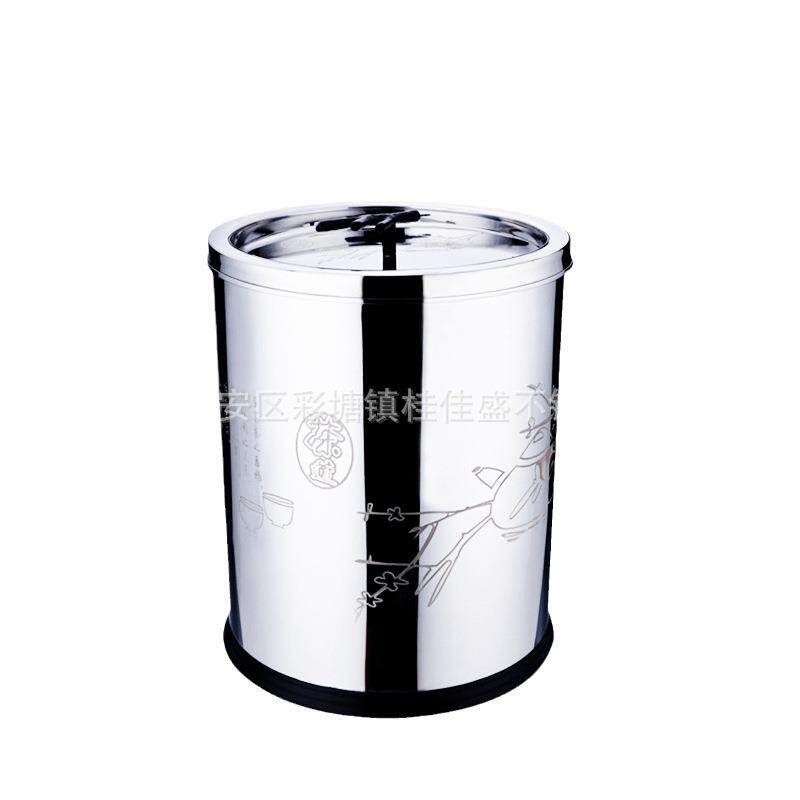 不锈钢加厚茶水桶茶渣桶时尚家居茶具用品冲茶工艺茶水桶