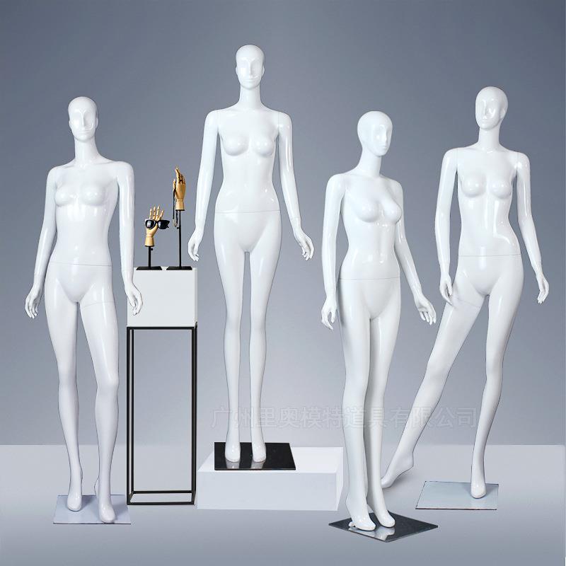 玻璃钢模特白色韩版全身女模特时装橱窗公司服装展示道具