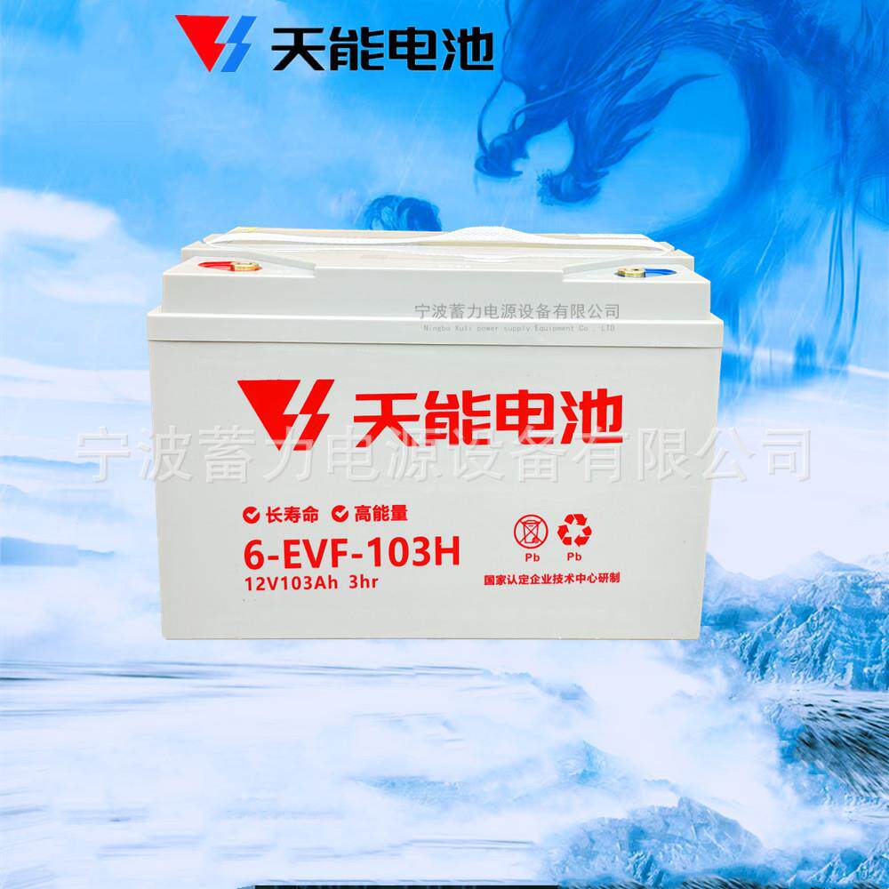 洗扫地机蓄电池天能6EVF100A-12V观光巡逻电动轿车环卫车103H电瓶
