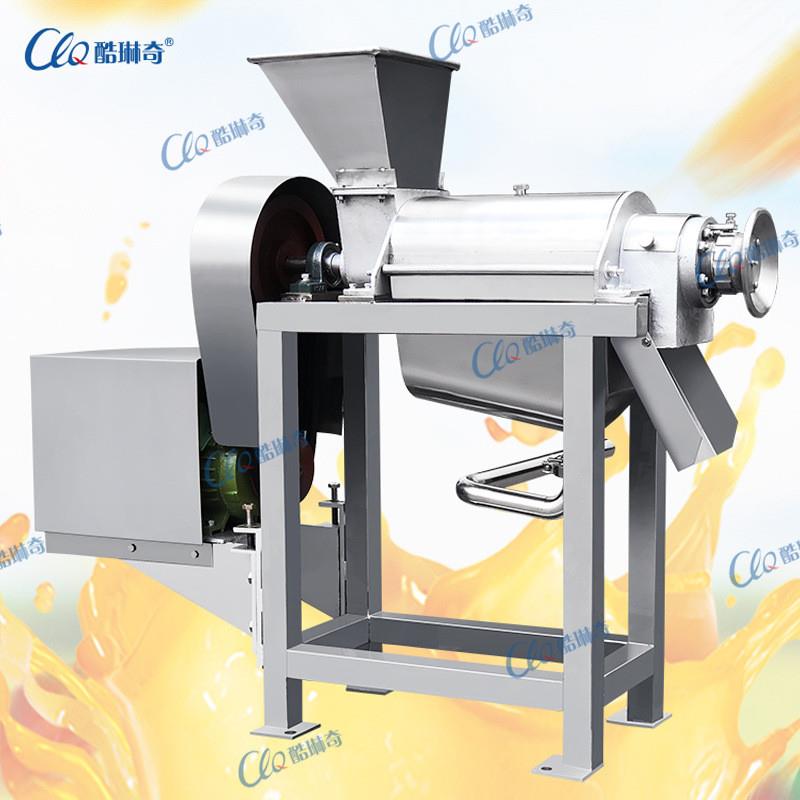 0.5吨苹果螺旋式果蔬大型榨汁机果蔬渣汁压榨分离机0.6mm过滤筛网