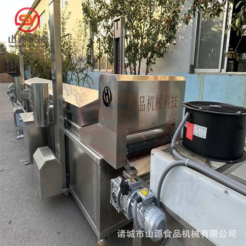 脆皮茄卷油炸机 茄子块油炸流水线 茄子条油炸生产线