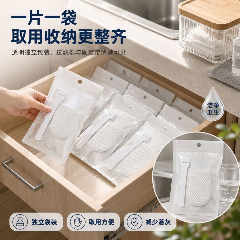 水龙头过滤袋厨房自来水过滤棉宿舍家用过滤布出水口防溅水过滤器