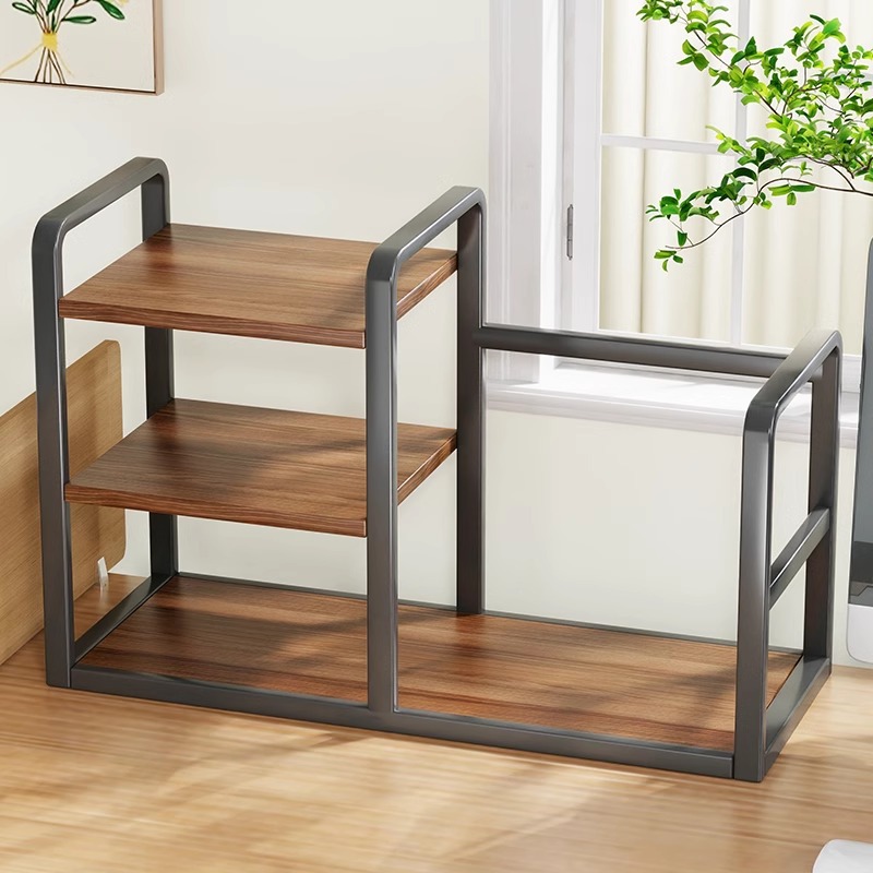 桌面置物架多层书架办公桌分层收纳架文件资料储物架工位整理神器