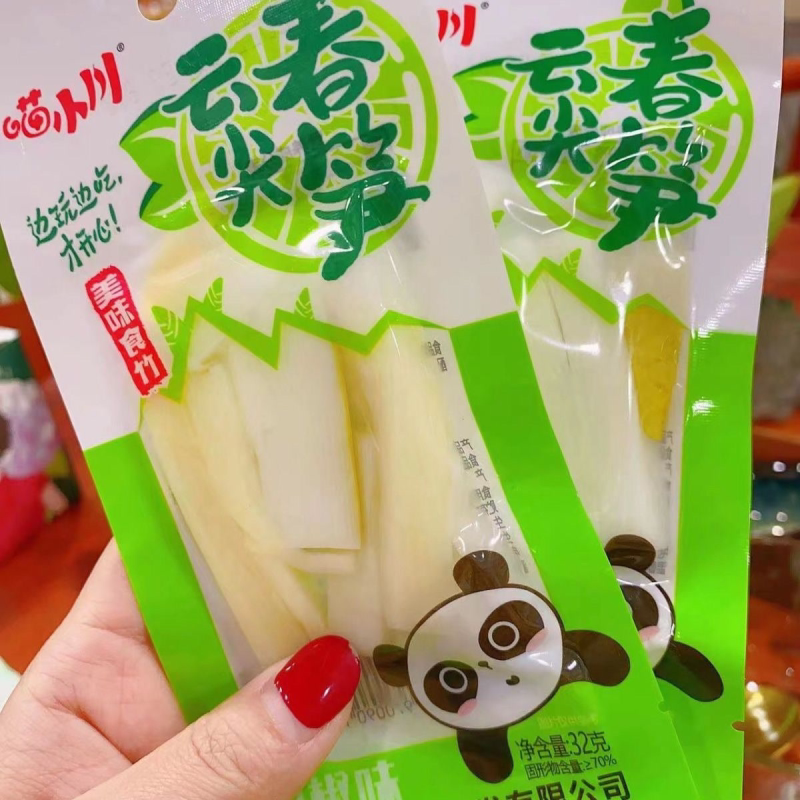 喵小川32克云尖春笋魔芋山庄竹笋条泡椒味酸辣春笋新鲜零食批发