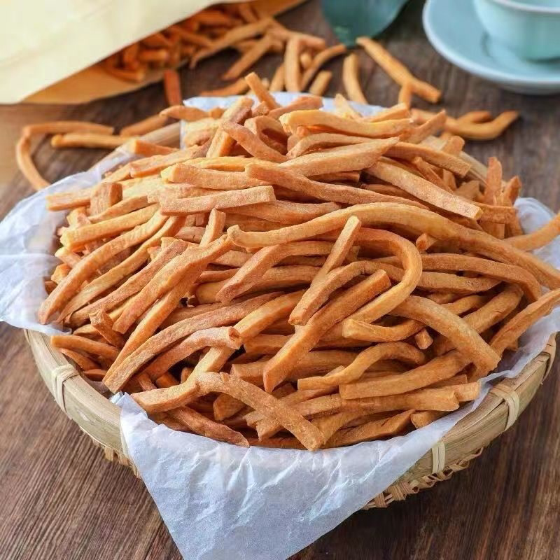 农家自制红薯干地瓜干条炒山芋香脆番薯条脆条儿时零食