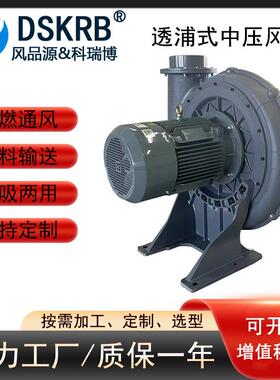 TB200-20离心透浦中压鼓风机送风15KW粉粒体输送设备吹吸高原风机