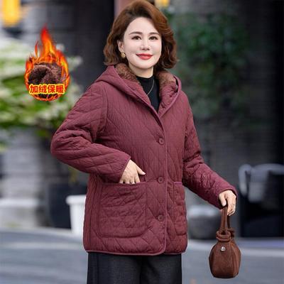 小个子妈妈装冬季轻薄小棉袄