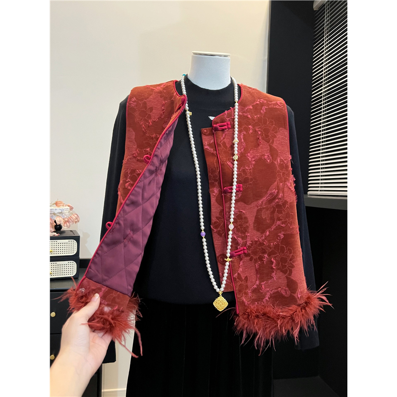 新中式国风马甲外套秋新款