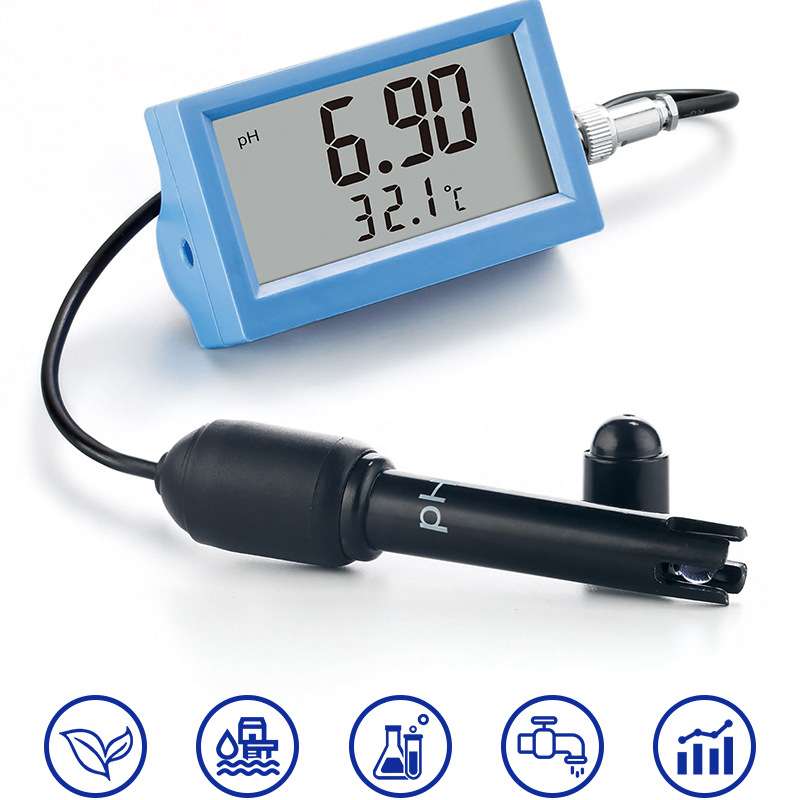 在线PH和温度监测仪 实验室水质监测仪水产养殖PH酸度计PH-055