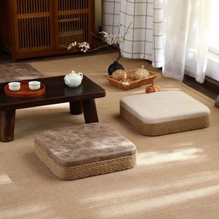 跪拜垫禅修垫跪拜垫坐垫藤编家方形家蒲团佛道拜佛打坐地垫子家用