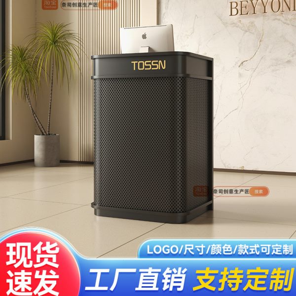 店铺小型收银台酒店前台接待台高级感餐饮迎宾台门店咨询台引导台