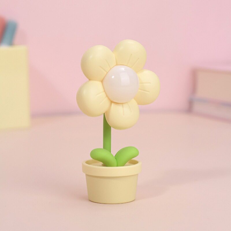 时尚迷你小花LED护眼小夜灯简约桌面小摆件节日卡通礼品
