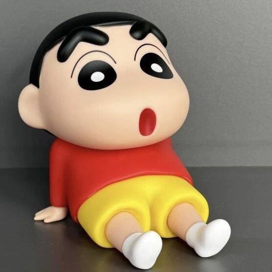 可爱蜡笔小新支架动漫懒人手机座桌面摆件潮手办周边公仔造型卡通