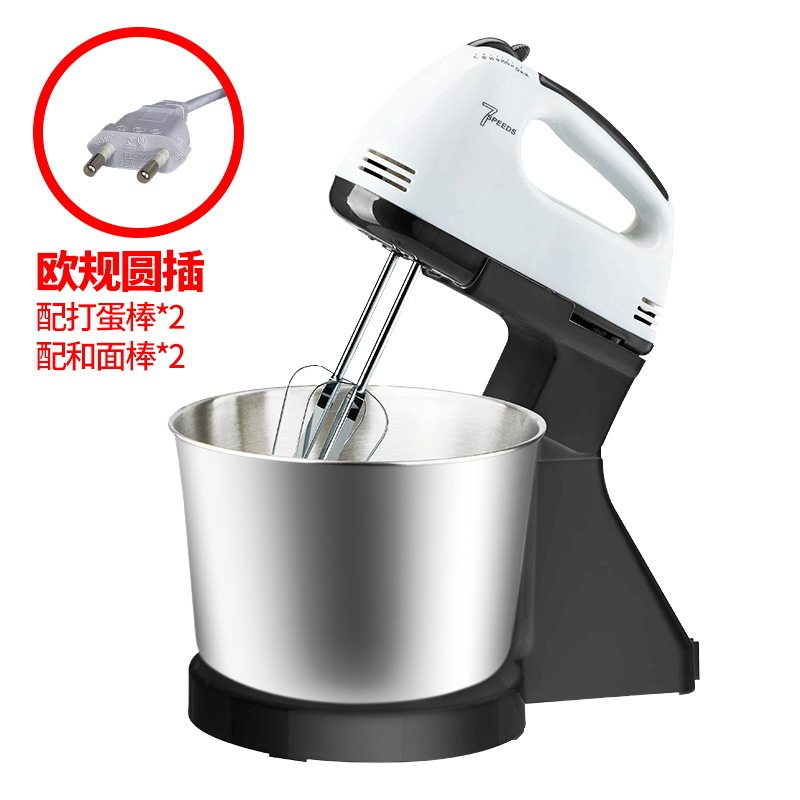 电动打蛋器家用电动手持搅拌器自动台式打蛋器带桶和面机