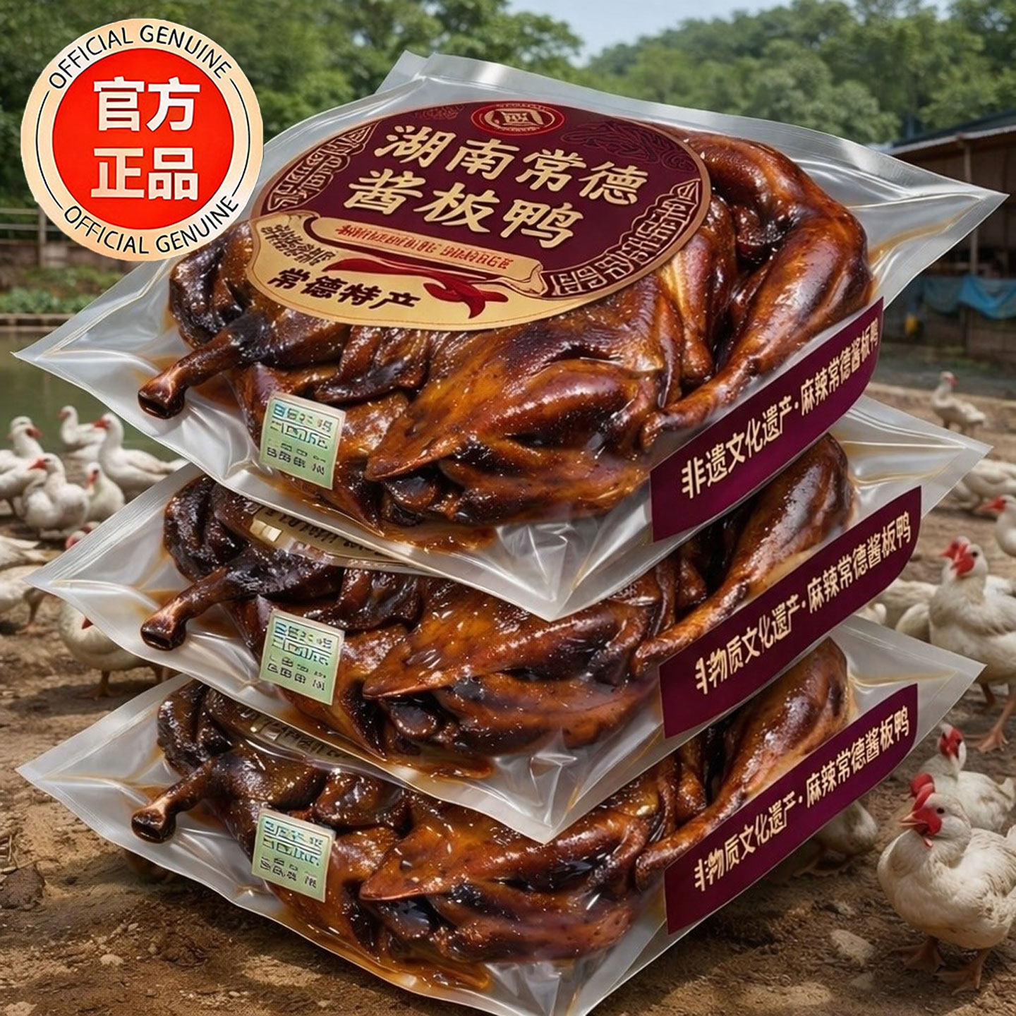 湖南仙都酱板鸭整只香辣手撕图片
