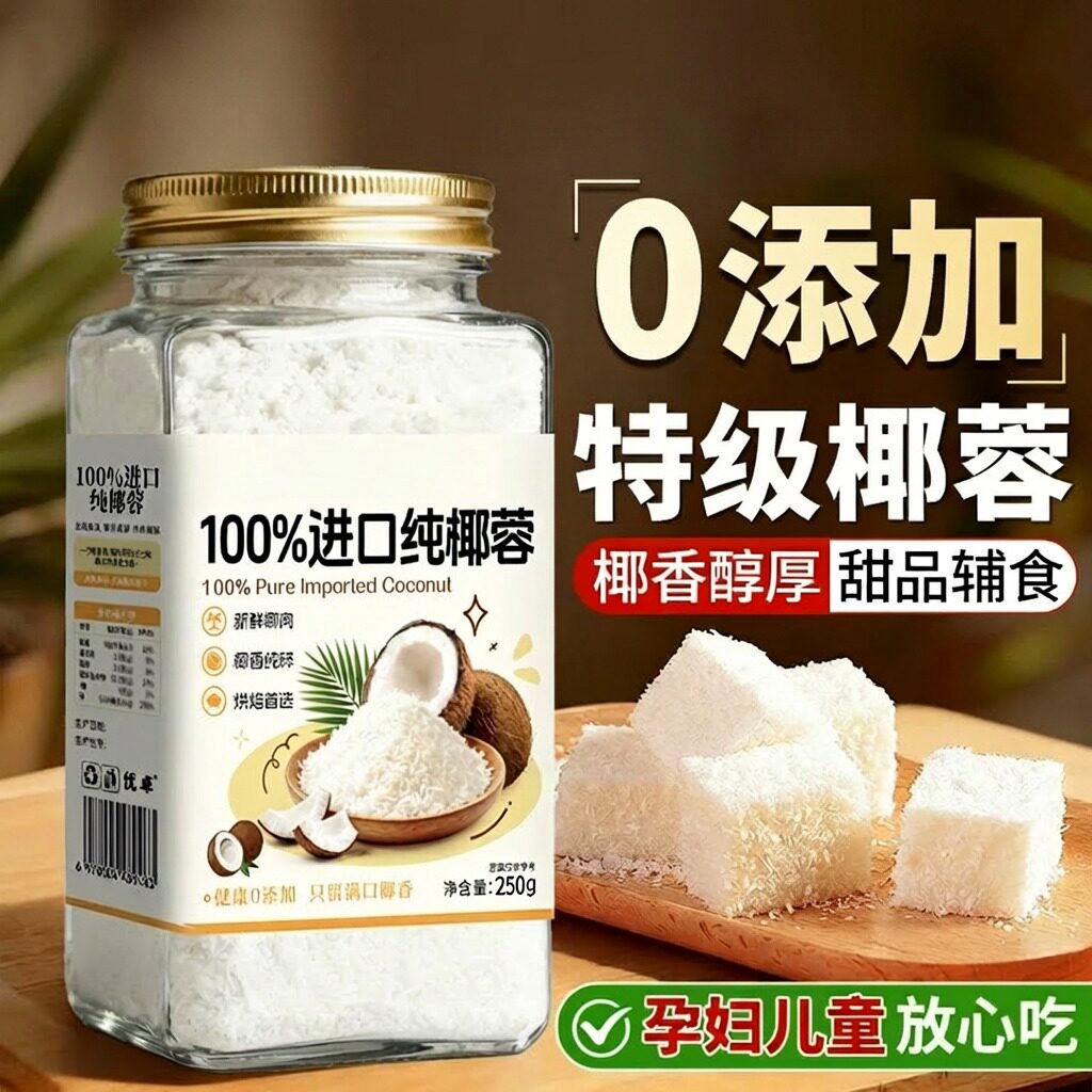 椰蓉粉烘焙碎专用家用直接食用雪媚娘纯天然新鲜无添加官方旗舰店