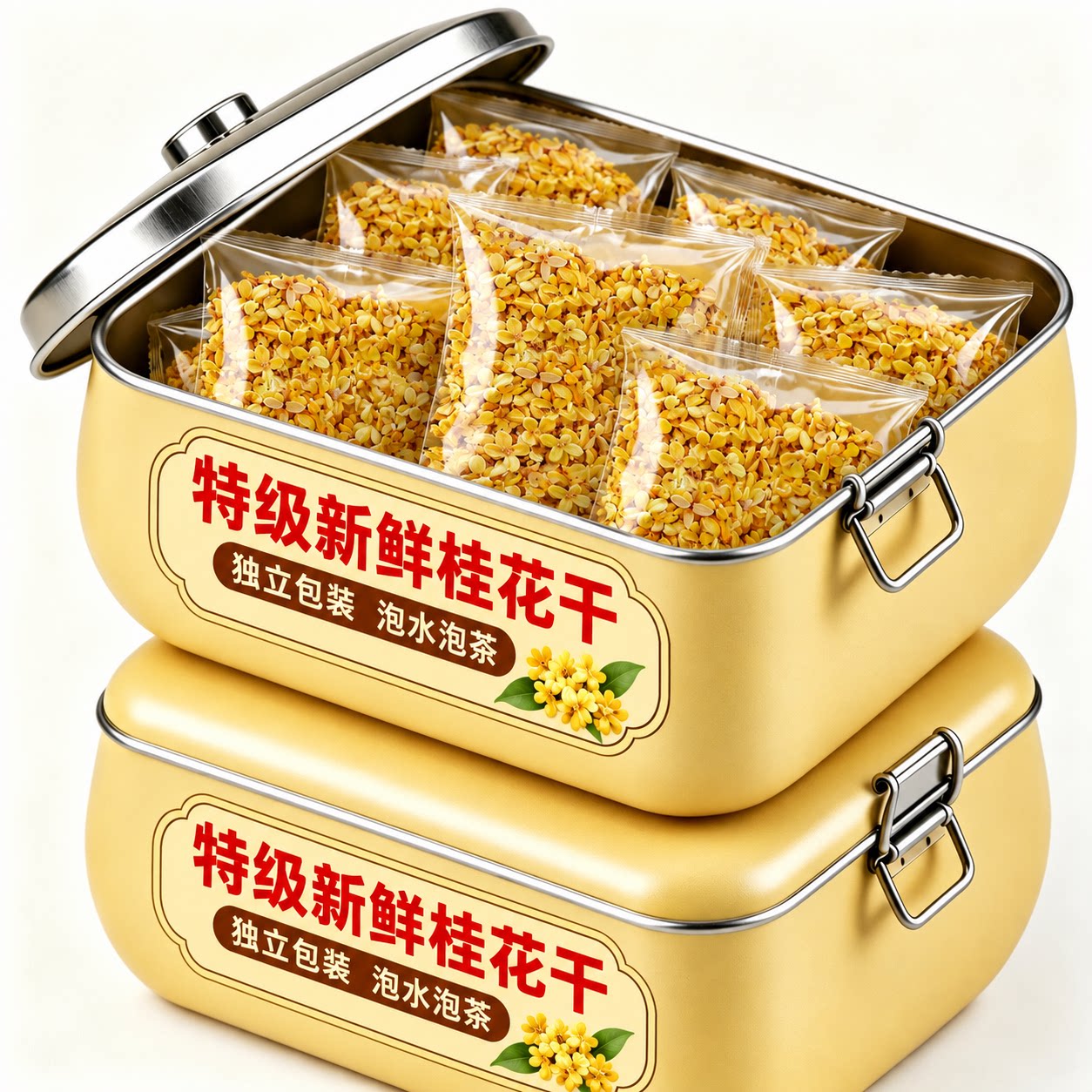 桂花茶广西桂林桂花干食用小包装特新鲜级干花独立装泡水泡茶香浓