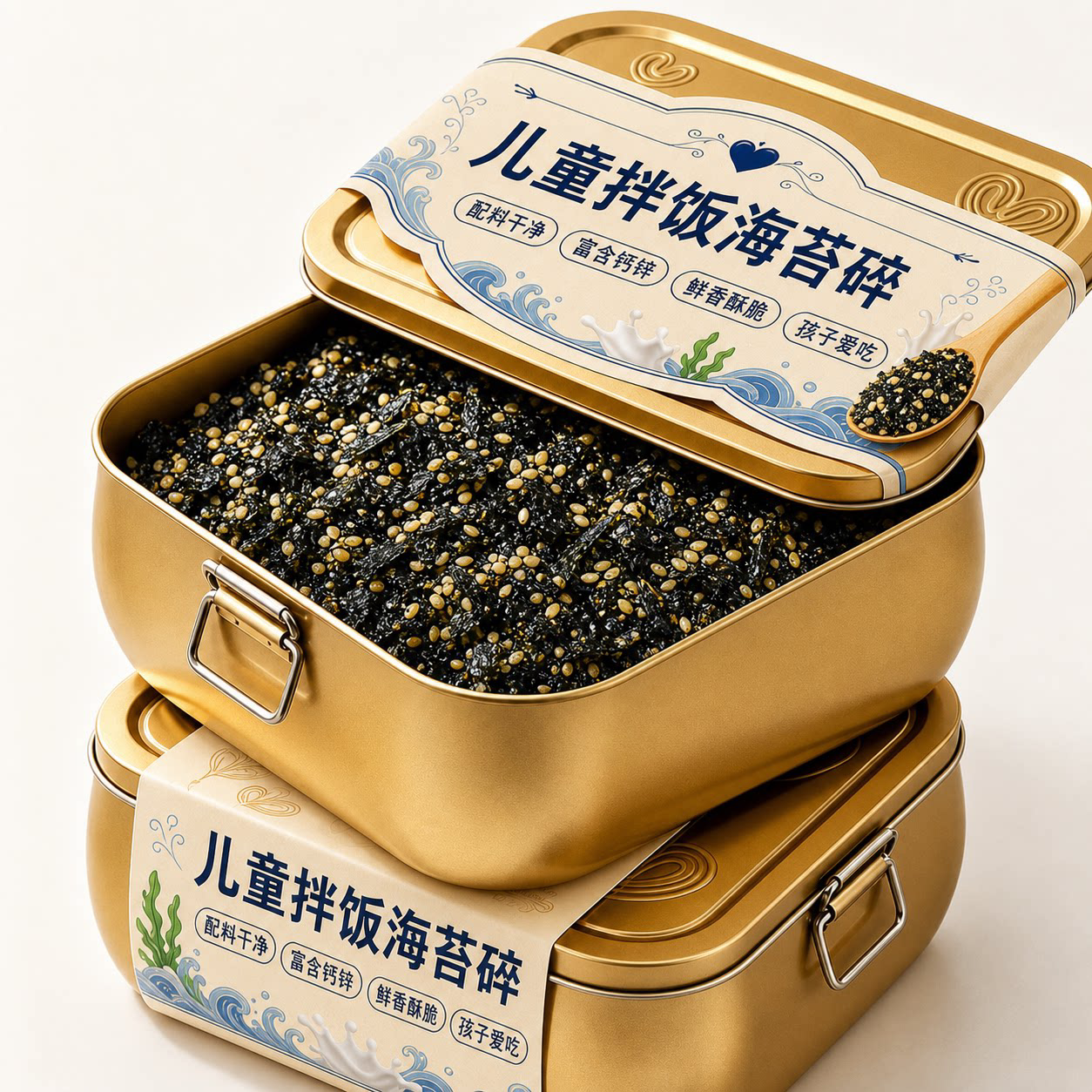 海苔碎拌饭碎海苔婴儿无添加官方旗舰店肉松海苔饭团寿司材