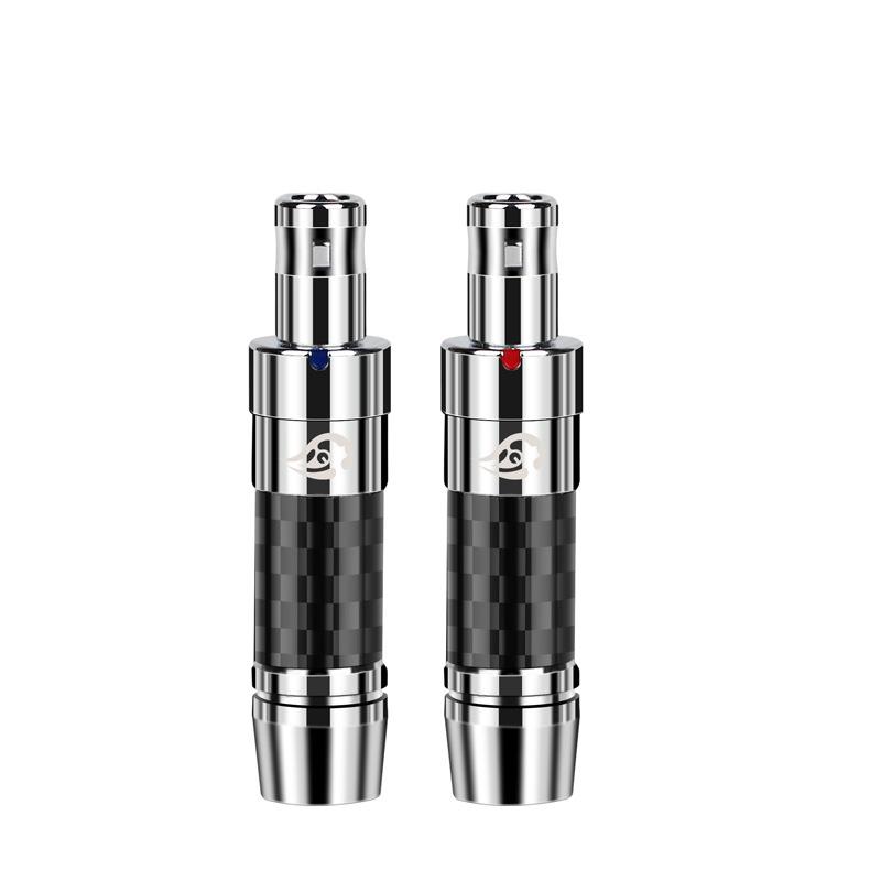 倾音坊极光碳纤维镀銠HD800插头镀佬HD800SHD820D1000插头
