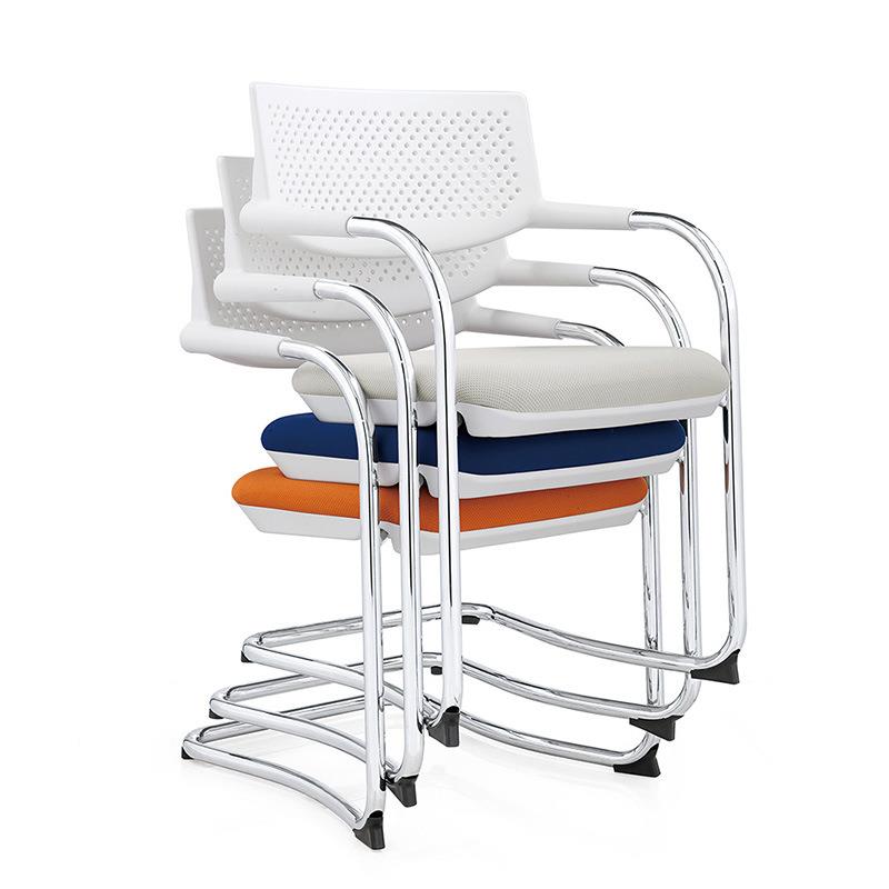 时尚移动办公室会议椅子弓形办公电脑椅洽谈接待休闲椅