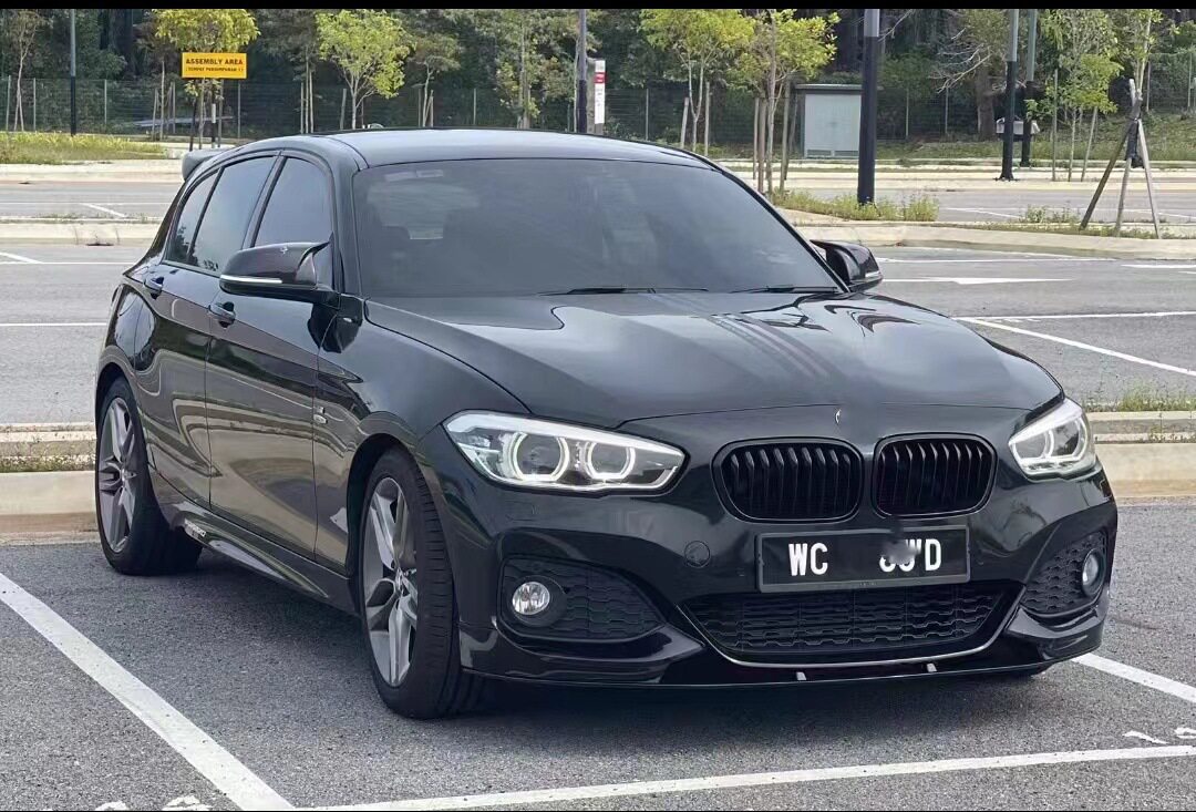适用于宝马1系后期前唇F20LCIM135i改装MP款前唇改装前铲前扰流