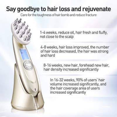 Hair growth liquid electric massage comb meridians massager