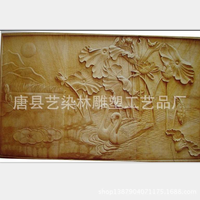 室内装饰摆件欧式仿砂岩浮雕壁画艺术雕塑工艺品图片