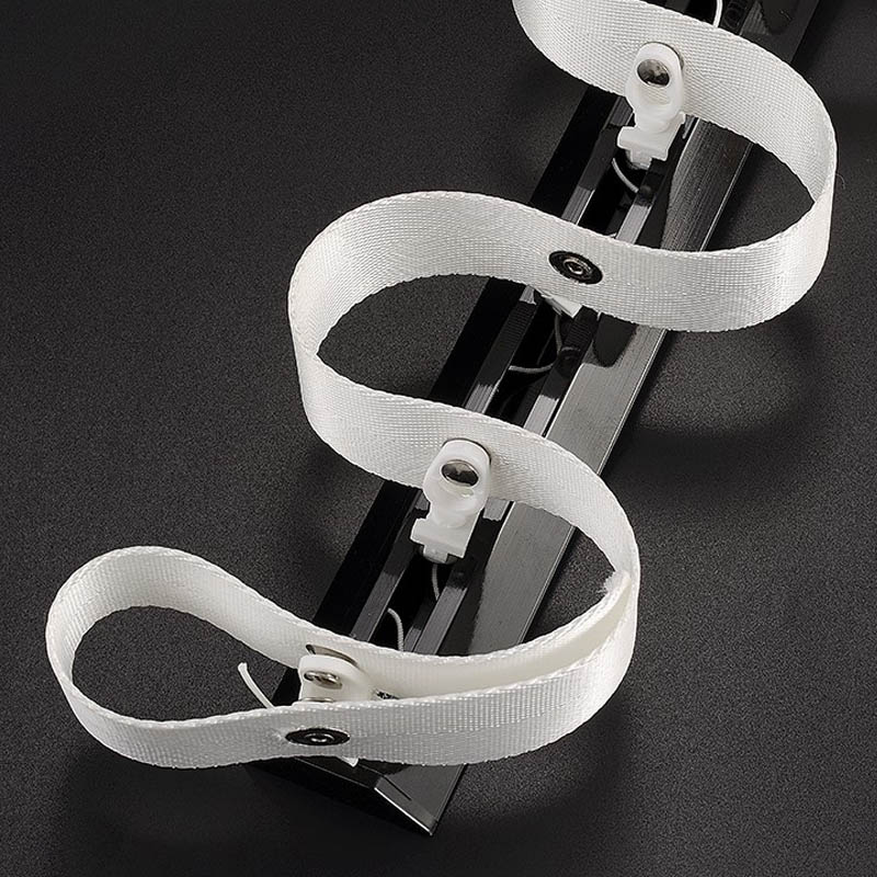 超薄V型窗帘轨道滑轨免打孔粘贴内开窗直轨 蛇形帘铝合金导轨双轨