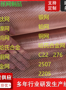 蒙乃尔400镍铜合金网哈氏合金网C-22钛网C-276钼网镍网钨网904L网