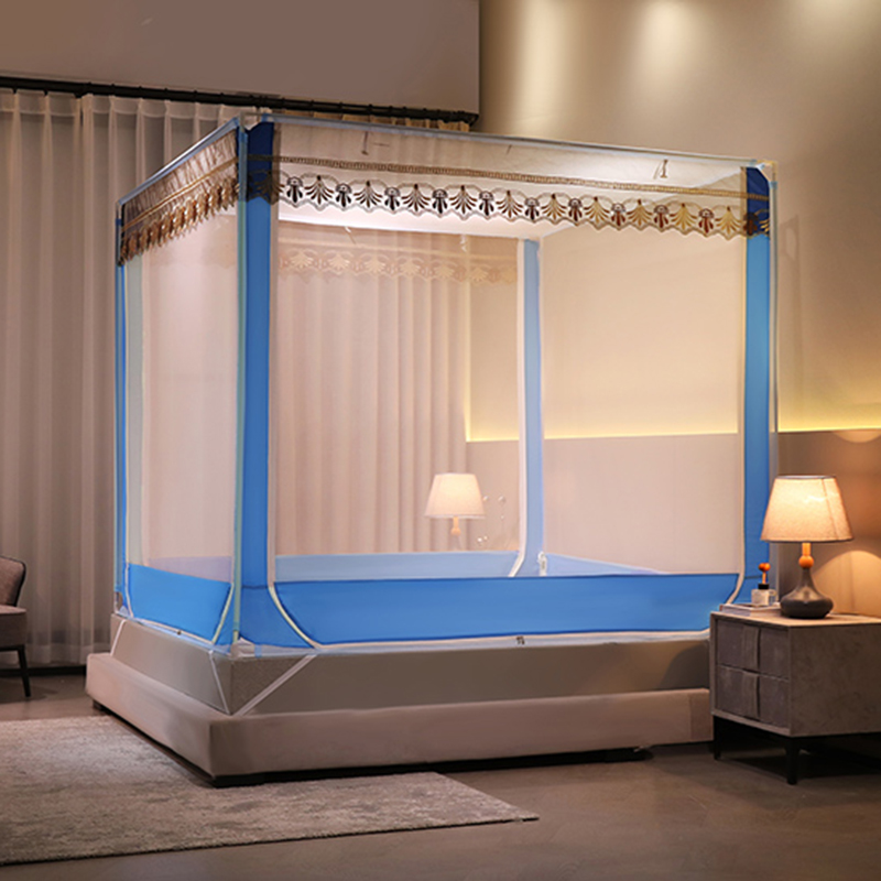 蚊帐防摔儿童婴儿防止掉床1.35x1.9家用全底135x190x150床2.0x2.0