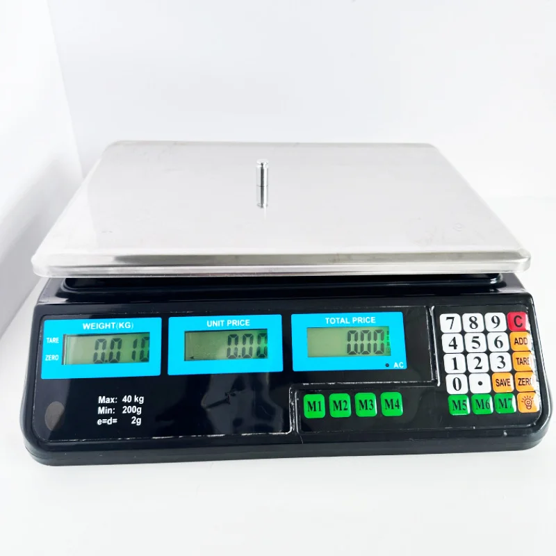厂家直销219计价秤摆摊专用卖菜秤西瓜秤小型台秤前后双显电子秤