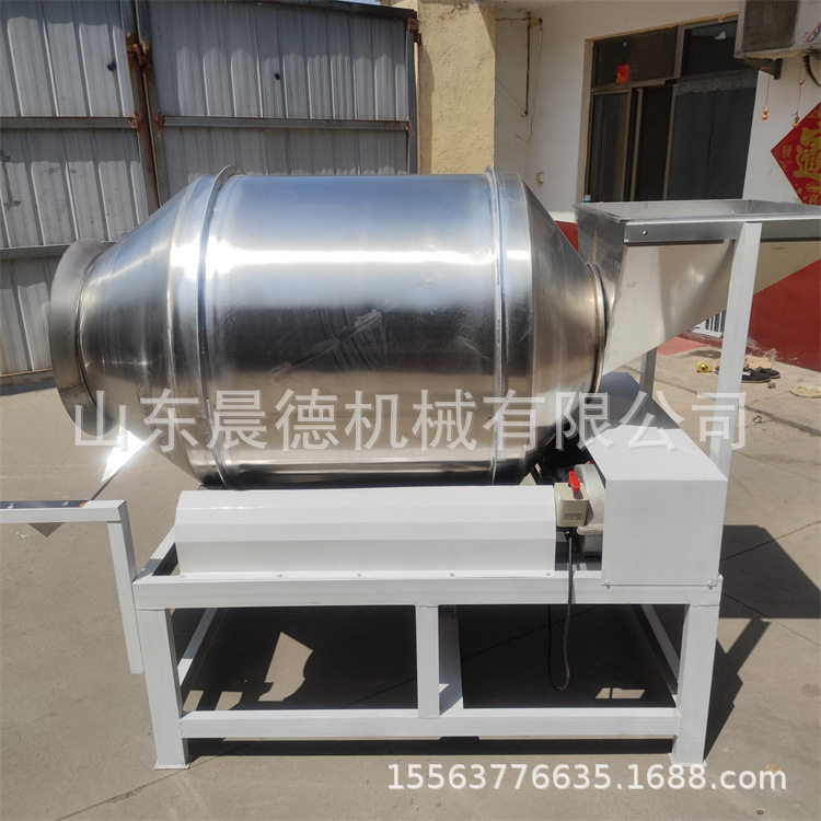 野山笋尖滚筒拌料机 不锈钢咸菜辣椒酱混合酸豆角搅拌机