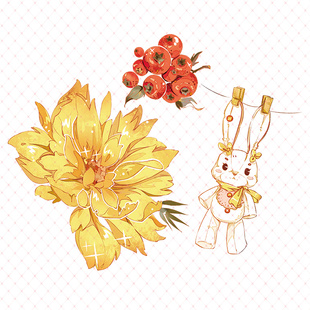 双十二新品手帐胶带造景黄花寐水晶浮雕烫镭射金和纸手账素材贴纸