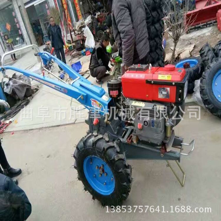大马力两轮手扶旋耕起垄机 农用小型四轮手扶耕地拖拉机