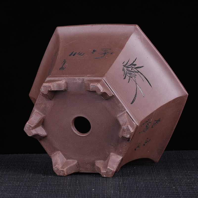 方形紫砂兰花盆精品四方创意陶瓷多肉菖蒲阳台盆栽绿植包邮中国风