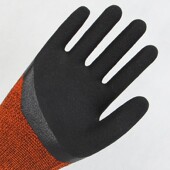 鲁政保暖王女士小号加绒保暖手套小码 耐磨发泡防滑工地干活扒玉米