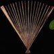 95寸18方棕竹扇骨文玩扇子苏工扇面折扇