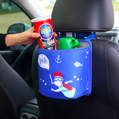 汽车挂式 垃圾桶车内用车载垃圾袋箱创意多功能防水卡通可挂置物桶
