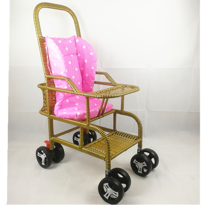 竹藤婴儿藤编简易手推车超轻便夏季竹编儿童小推车宝宝坐椅夏天凉
