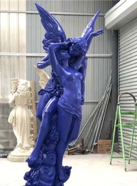 玻璃钢定制招财迎宾欧式爱雕像定制婚礼西方神人物雕塑订天使摆件