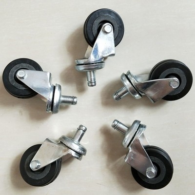 美容美发凳子配件滑轮圆凳面理发底座凳面吧台椅配件不锈钢圆