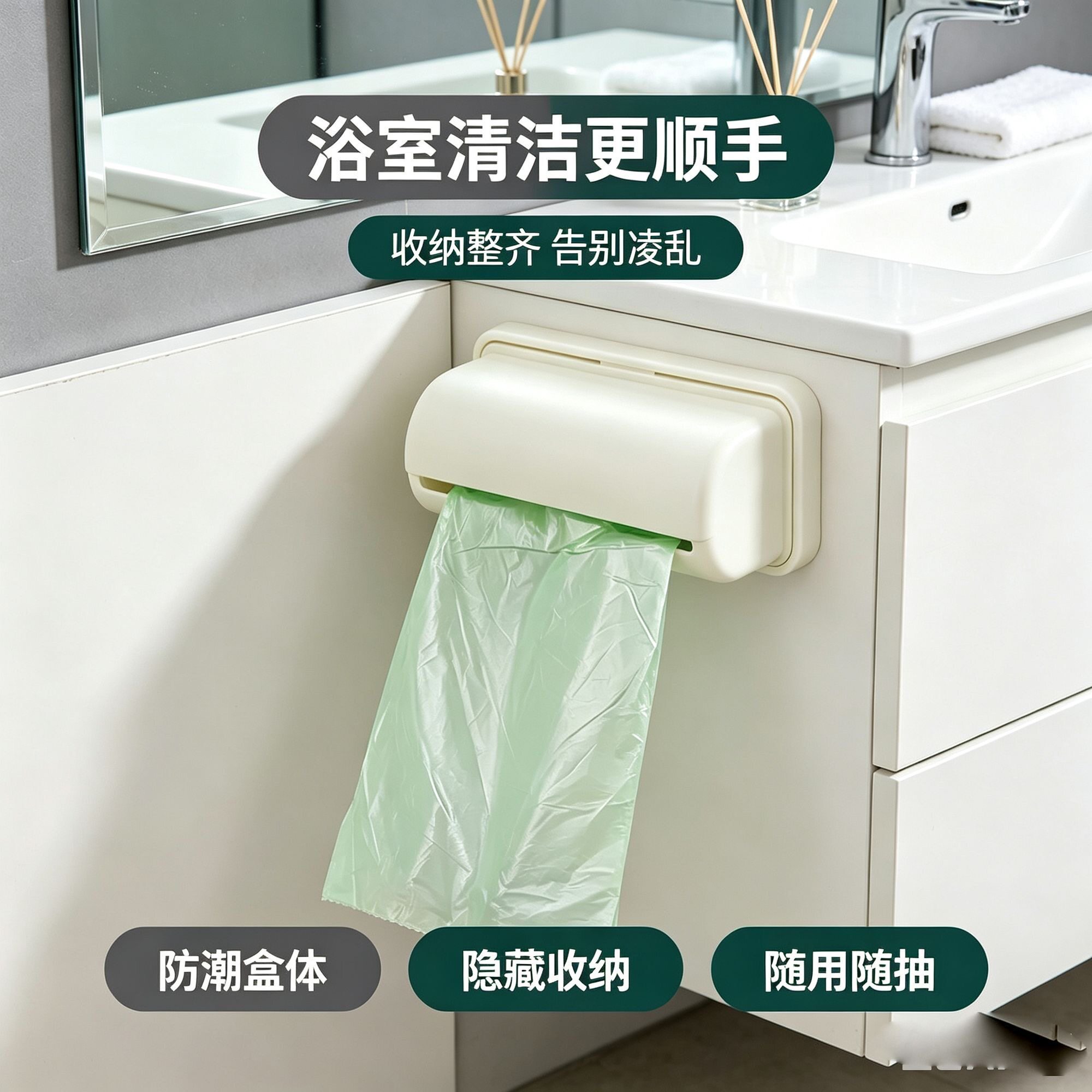 厨房垃圾袋收纳神器抽取式创意